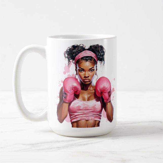 BREAST CANCER AWARENESS AND SUPPORT COFFEE MUG (Left)