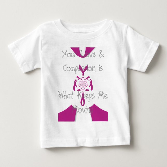 Breast Cancer Awareness Art Print Baby T-Shirt (Front)