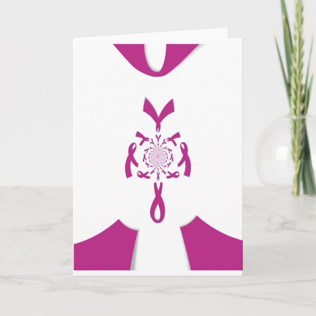 Breast Cancer Awareness Art Print Card (Front)