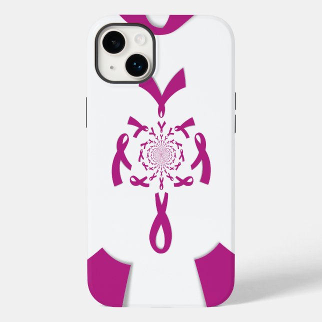 Breast Cancer Awareness Art Print Case-Mate iPhone Case (Back)