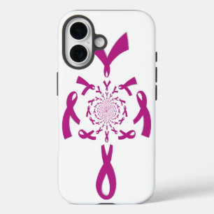 Breast Cancer Awareness Art Print iPhone 16 Case