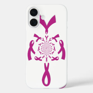 Breast Cancer Awareness Art Print iPhone 16 Case