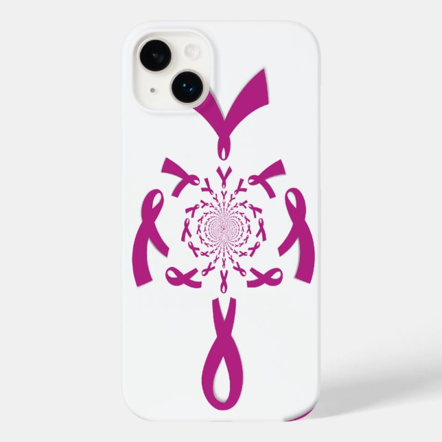 Breast Cancer Awareness Art Print Case-Mate iPhone Case (Back)
