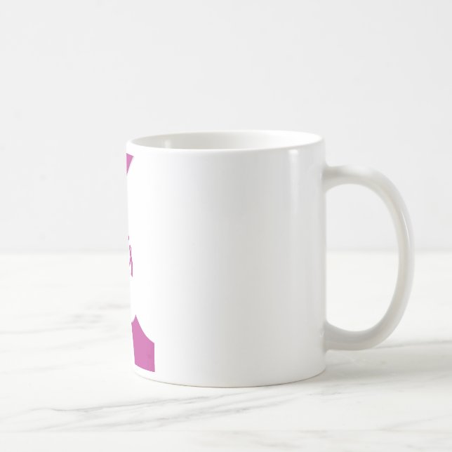 Breast Cancer Awareness Art Print Coffee Mug (Right)
