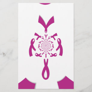 Breast Cancer Awareness Art Print Stationery