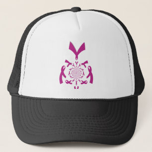 Breast Cancer Awareness Art Print Trucker Hat