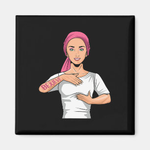 Breast Cancer Awareness Asl American Sign Language Magnet