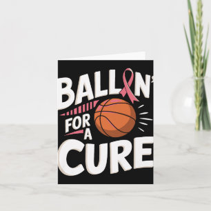 Breast Cancer Awareness Basketball Premium Card