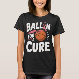 Breast Cancer Awareness Basketball Premium T-Shirt