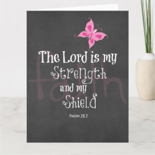 Breast Cancer Awareness Bible Verse Card
