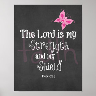 Breast Cancer Awareness Bible Verse Poster