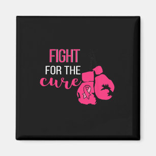Breast Cancer Awareness Boxing Gloves Pink Ribbon Magnet