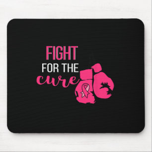 Breast Cancer Awareness Boxing Gloves Pink Ribbon  Mouse Pad