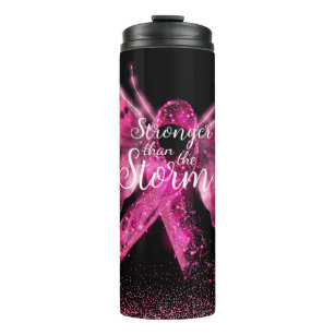 Breast Cancer Awareness Butterfly Quote  Thermal Tumbler