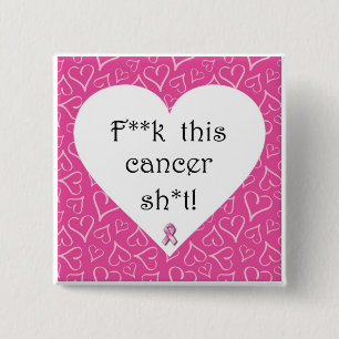 Breast Cancer Awareness - Cancer is Rude Pin