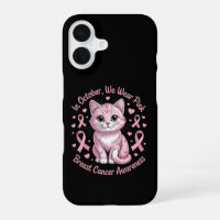 Breast Cancer Awareness Cat in October We Wear