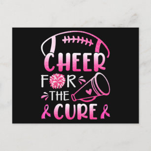 Breast Cancer Awareness Cheer For The Cure T-Shirt Postcard