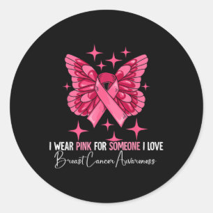 Breast Cancer Awareness Classic Round Sticker