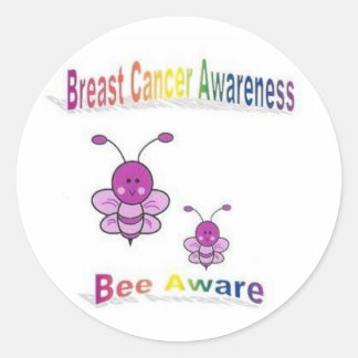 Breast Cancer Awareness Classic Round Sticker