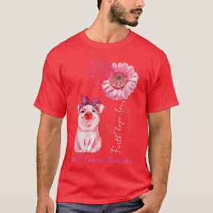 Breast Cancer Awareness Costume Daisy Ribbon Gifts T-Shirt