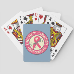 Breast Cancer Awareness custom playing cards