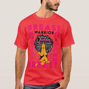 Breast Cancer Awareness Day Warrior Pray Hard Mela T-Shirt