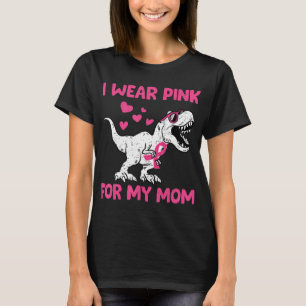 Breast Cancer Awareness Dinosaur Kids I Wear Pink T-Shirt