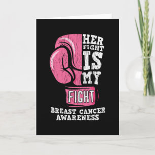 Breast Cancer Awareness Family Friends Support Card