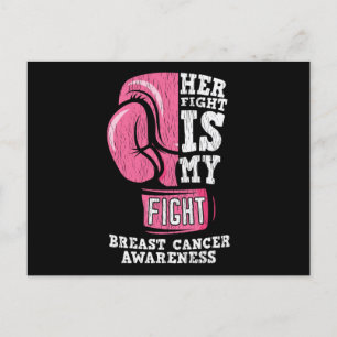 Breast Cancer Awareness Family Friends Support Postcard