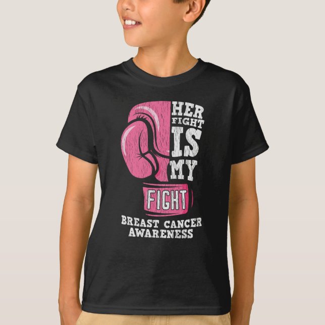 Breast Cancer Awareness Family Friends Support T-Shirt (Front)