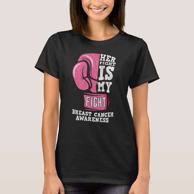 Breast Cancer Awareness Family Friends Support T-Shirt (Front)