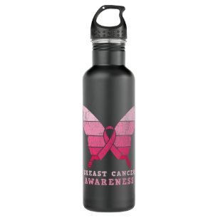 Breast Cancer Awareness Family Matching Butterfly 710 Ml Water Bottle