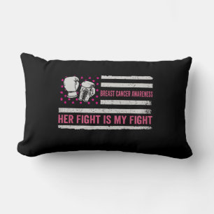 breast cancer awareness fight lumbar cushion