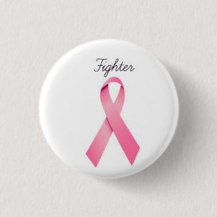 Breast Cancer Awareness Fighter Button