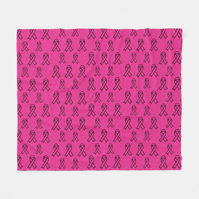 Breast Cancer Awareness Fleece Blanket (Front (Horizontal))