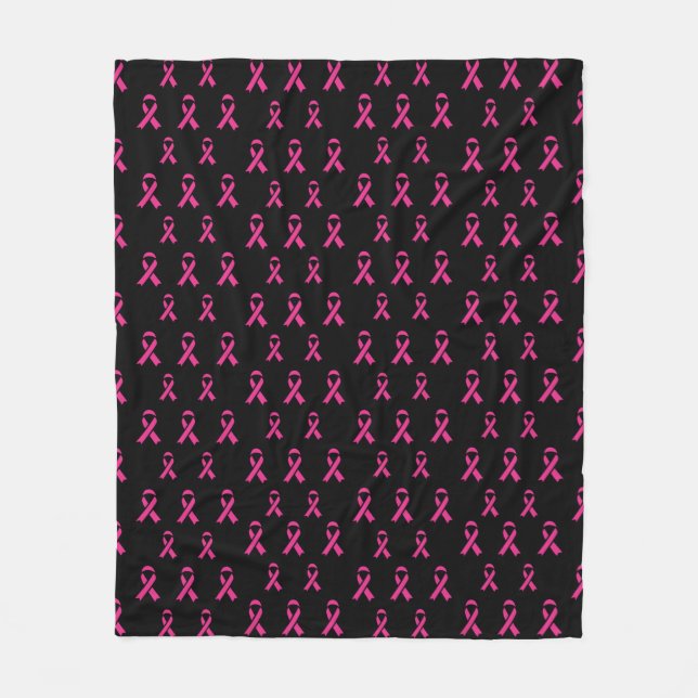 Breast Cancer Awareness Fleece Blanket (Front)