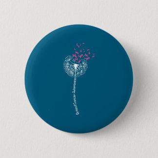 Breast Cancer Awareness Flower Pink Survivor Desig 6 Cm Round Badge