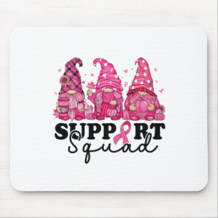 Breast Cancer Awareness For Women Gnomes Support S Mouse Pad