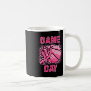 Breast Cancer Awareness Game Day Pink Bysketbyll S Coffee Mug