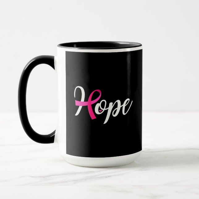 Breast Cancer Awareness Gift Hope Mug (Left)