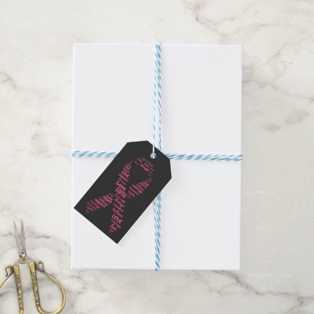 Breast Cancer Awareness Gift Tags (With Twine)