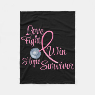 Breast Cancer Awareness Gifts For Women Friends Mo Fleece Blanket