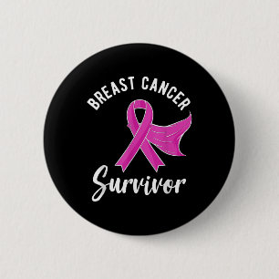 Breast Cancer Awareness Gifts Women Survivor Pink 6 Cm Round Badge