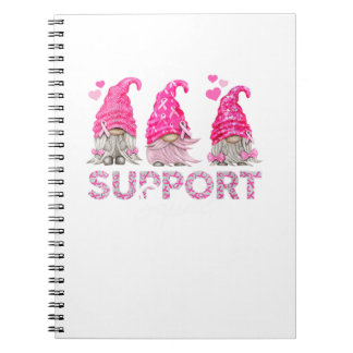 Breast Cancer Awareness Gnomies Support Squad Notebook