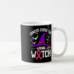 Breast Cancer Awareness Halloween Costume Pink Rib Coffee Mug