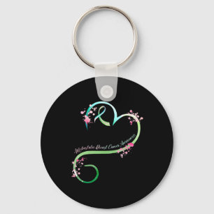 Breast Cancer Awareness Heart Gifts Key Ring