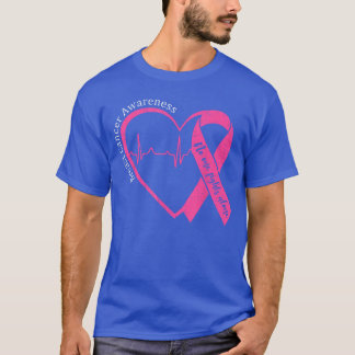 Breast Cancer Awareness Heart Pink Ribbon Support T-Shirt