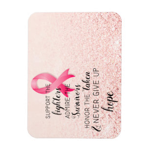 Breast Cancer Awareness Hope Inspirational Quote  Magnet