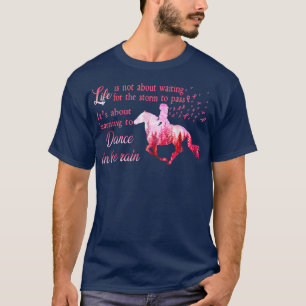 Breast Cancer Awareness Horse Ribbon Pink Gifts Wo T-Shirt
