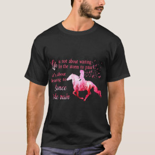 Breast Cancer Awareness Horse Ribbon Pink Gifts Wo T-Shirt